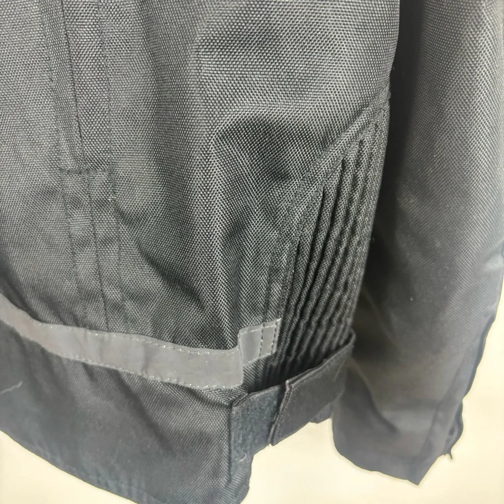 Revolution Gear Motorcycle jacket in black nylon-Men’s Large
